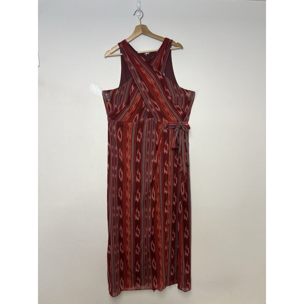 LAUREN Ralph Lauren Geo-Striped Georgette Halter Gown Maxi Dress Women's 18W NWT - Picture 12 of 12